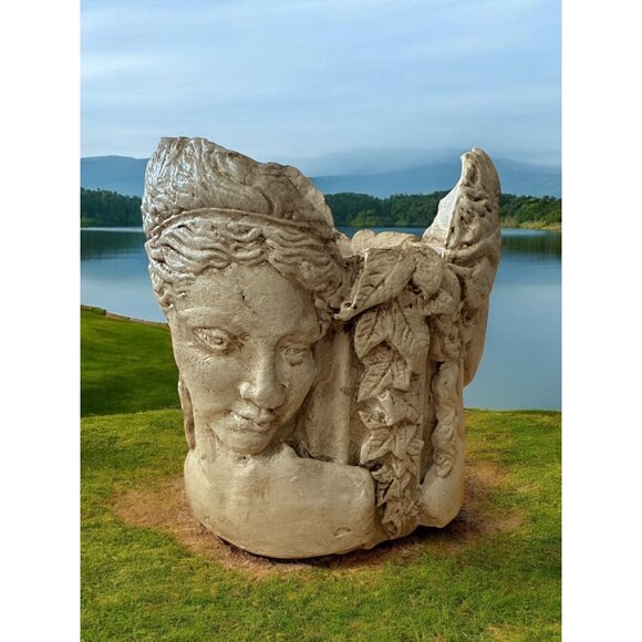 Handmade Persephone Greek Goddess of Spring Pot / Planter Intricate Detailing - Picture 12 of 12